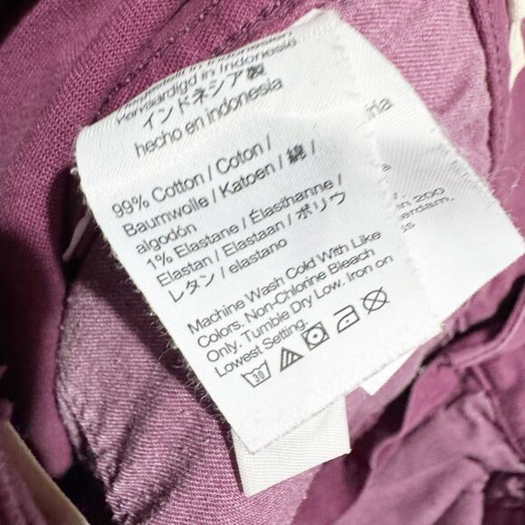 Madewell The Emmett Wide-Leg Pant Plum Iris Bloom Size 25 - Picture 6 of 6